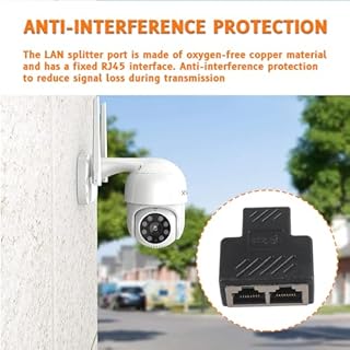 HUAREW RJ45 Connettori Splitter Ethernet, Adattatore da 1 a 2 Connettore per Ethernet Cat5 Cat5e Cat6 Cat7 Cavo(2 Pezzi)