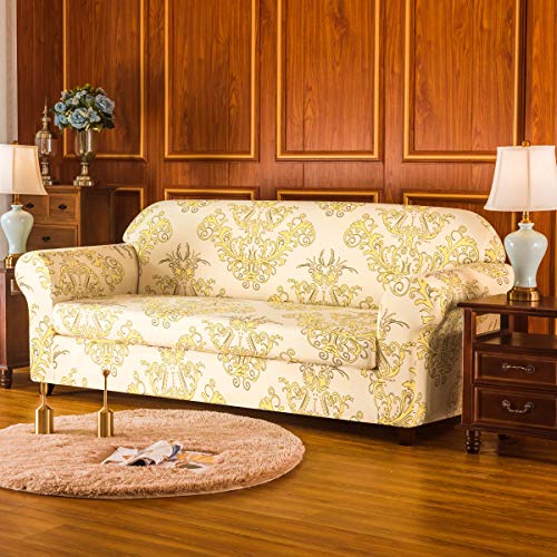 image for subrtex 2-Piece Durable Soft High Stretch Printed Slipcovers Washable 
