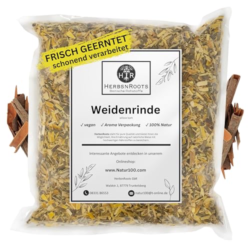 Weidenrinde 500g Rheuma Kräutertee loose naturbelassen & intensiv HerbsnRoots