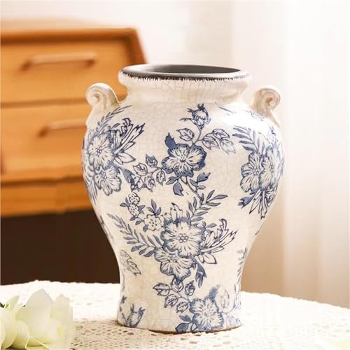 Vase en céramique rustique pour fleurs décor de salon maison et style ferme G - 4