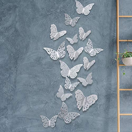 image for Bememo 72 Pieces 3D Butterfly Wall Decals Sticker Wall Decal Decor Art