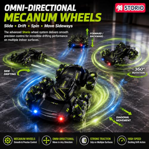 Storio Rechargeable RC Car 4x4 Drift Stunt Car - Image 5