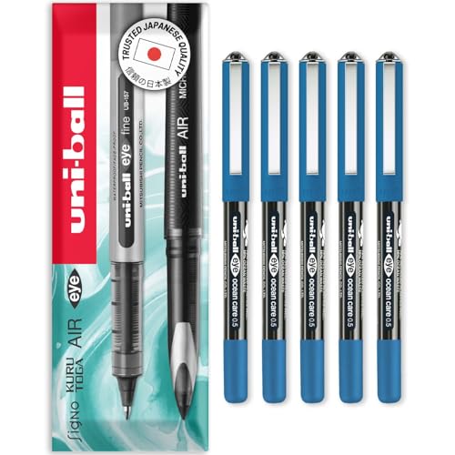 Stylo roller uni-ball Eye Ocean Care UB-150ROP noir pointe 0,5 mm