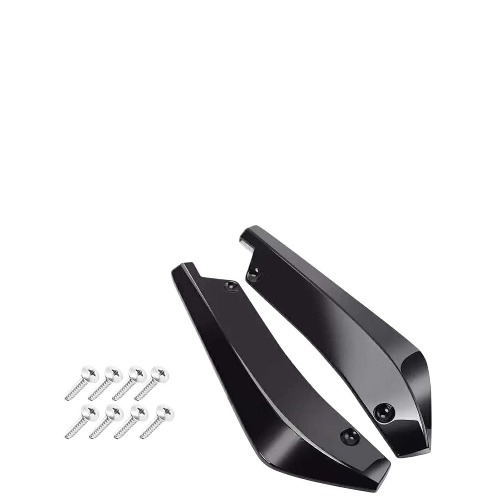 Zestaw rozgałęźników przedniego tylnego zderzaka Spoiler Body Spódnica boczna kompatybilna z Volkswagenem Jetta(Glossy Black)