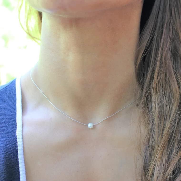 18th Birthday Gifts for Girls, Single Pearl Necklace Crafted with 6mm Freshwater Cultured Pearl and Sterling Silver Adjustable Cable Chain, Gifts for Teenage Girls - Image 5