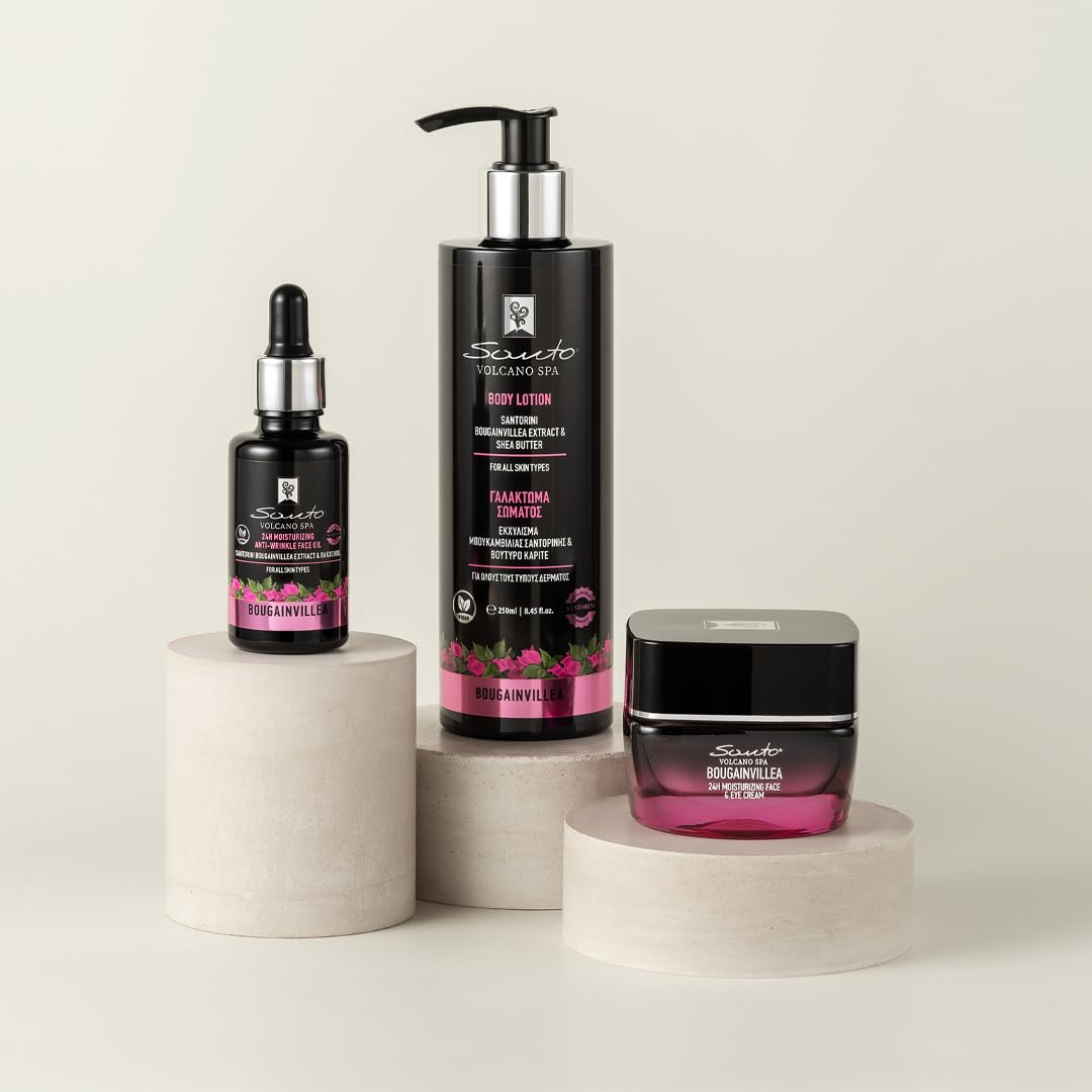 Santo Volcano Spa Bougainvillea Body Lotion, 250 ml, with Hyaluronic Acid and Shea Butter, for All Skin Types - Image 2