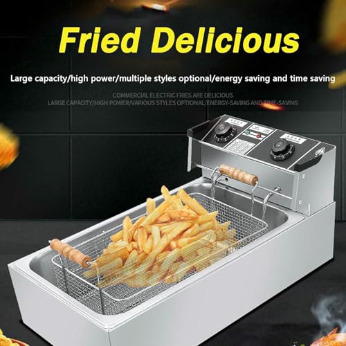 Friteuses en acier inoxydable pour comptoir commercial : la solution de 22L