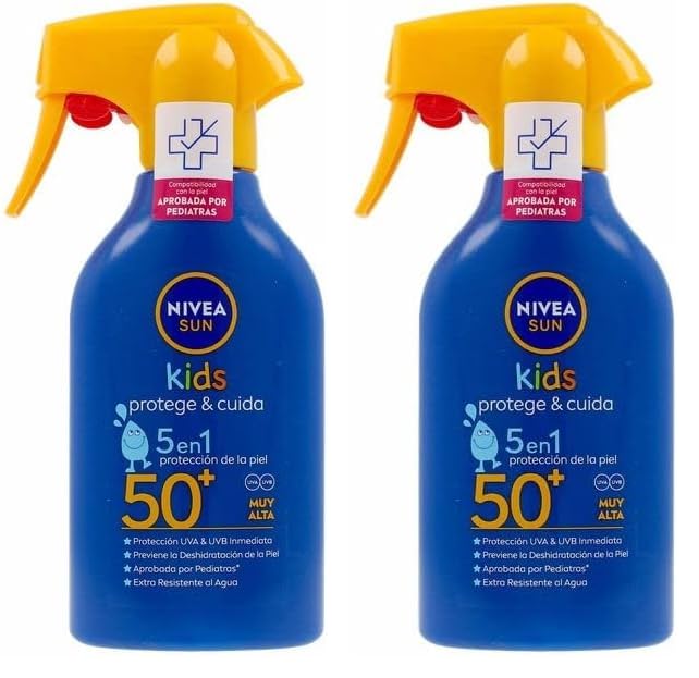 Nivea Sun Kids pistolet FPS 50 pour protéger la peau des enfants à la plage lot de 2
