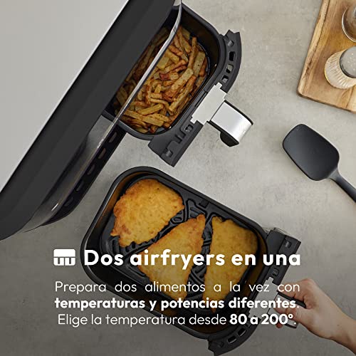 MasterPro Rocket Duo 900 Hot Air Fryer Double | Zwart | 9L capaciteit en 2100W Power | LED Touch Screen and Non-stick Basket | Fryer | 11 functies in 1 - Afbeelding 4