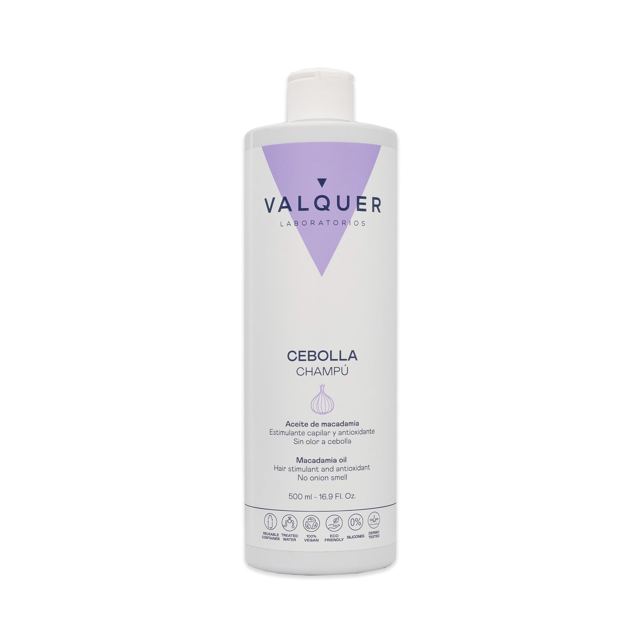 VALQUER Onion Shampoo for Oily Hair Control | Antioxidant with Anti Hair Loss Effect that Revitalises and Purifies | Adds Strength Volume and Shine | Suitable for All Hair Types | 500 ml