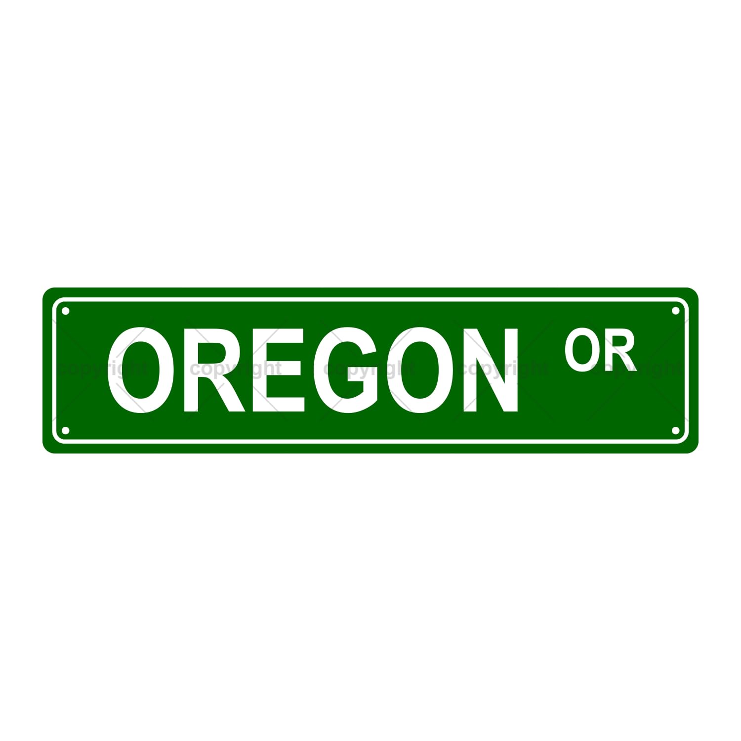 Oregon OR American States and Territories Metal Tin Street Sign Bar Cafe Garage Cave Home Room Wall Bathroom Farmhouse Garden Porch Patio Decor,4x16 Inch