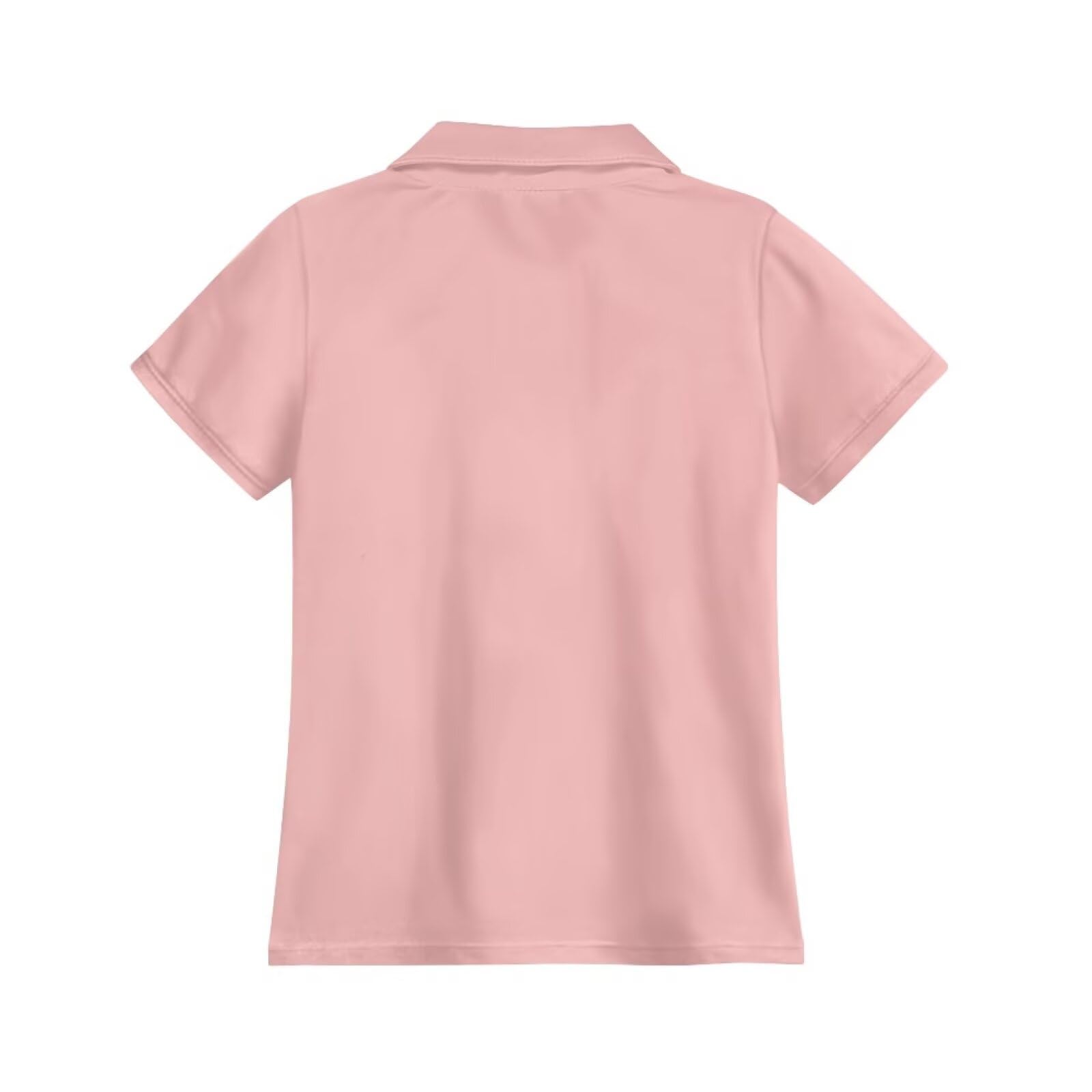 XXQGOMG Cat Shirt for Girls Golf Shirt for Girls 10-12 Button Down Golf Tennis Shirts with Collared Quick Dry Athletic Pullover Top