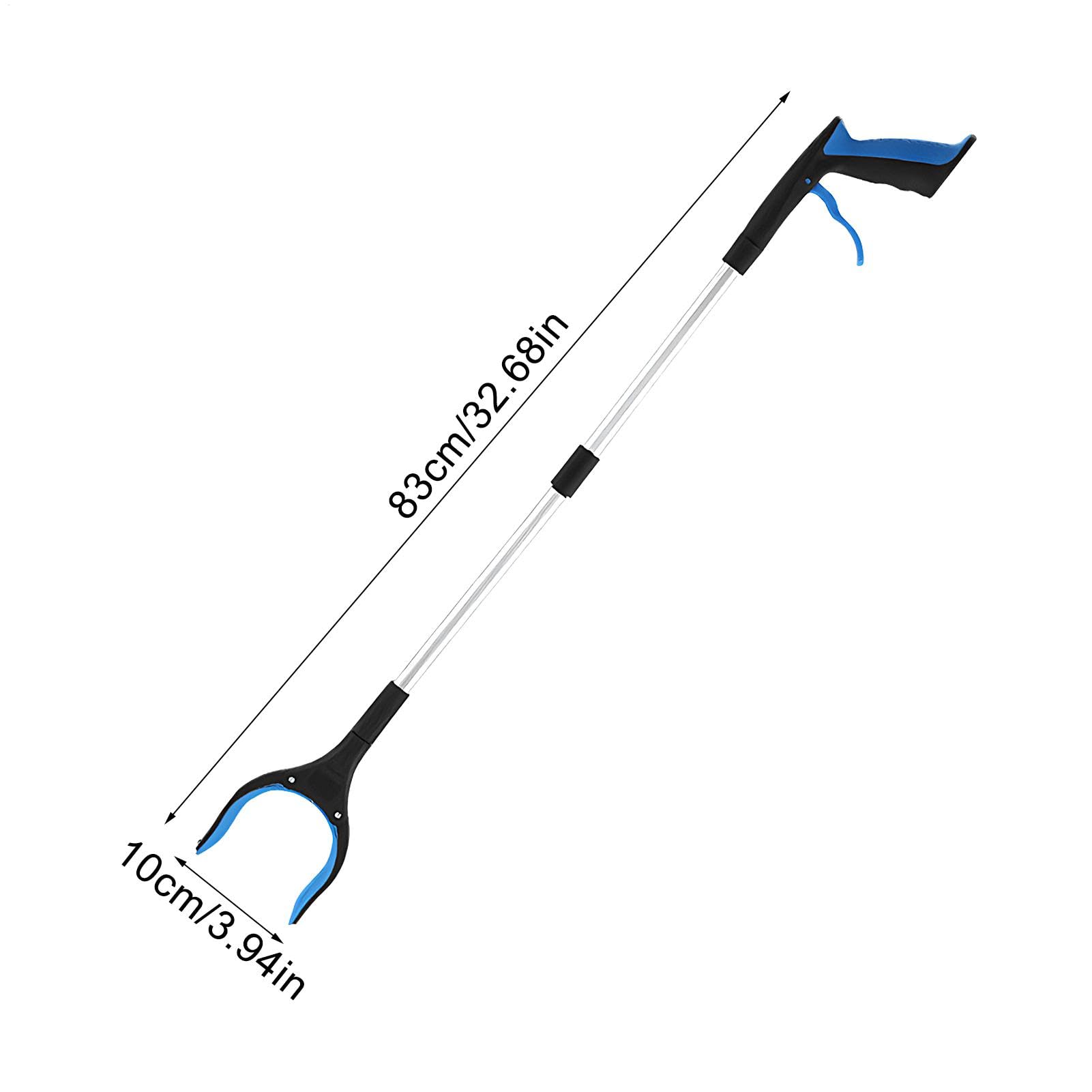 Foldable Reacher Grabber Tool 33 Inch Extra Long Handy Trash Claw Grabber Heavy Duty Pick Up Stick for Seniors Mobility Aid Reaching Assist Tool