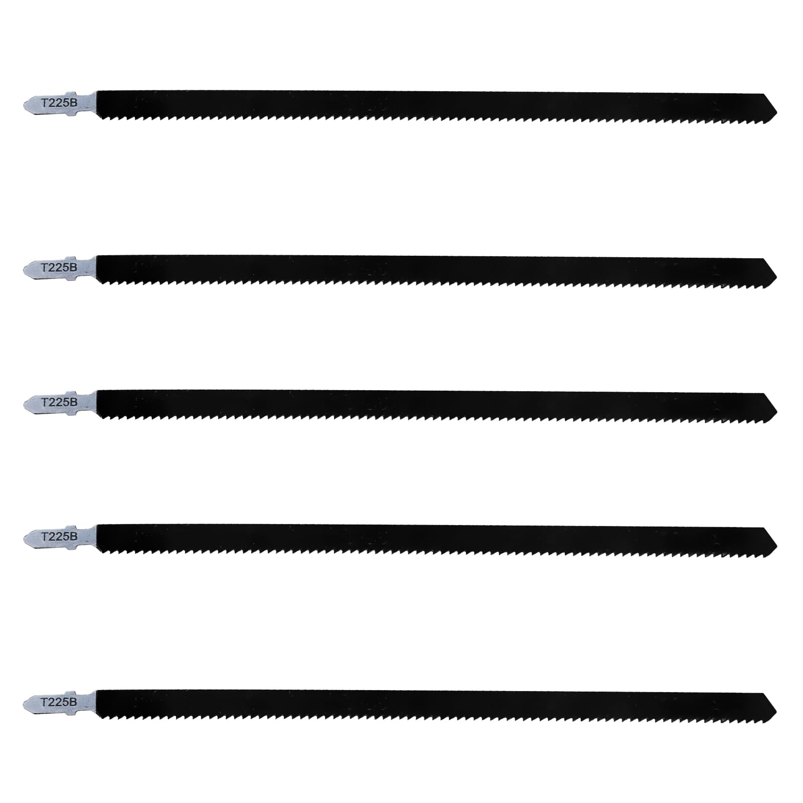 5 Piezas T Hojas de Sierra de Calar 250 mm T225B, Hojas Sierra de Calar para Madera, Plástico y Metal, Compatible con la Mayoría de Marcas, Cortes Precisos y Curvos