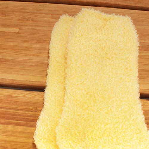 Image of BambooMN Women's Fuzzy Soft Colored Socks