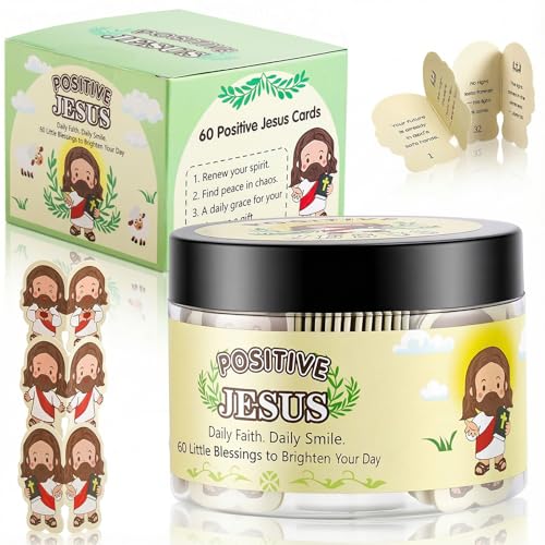 Emotional Support Jesus Jar 60 Scripture Cards Jesus Gifts for Women