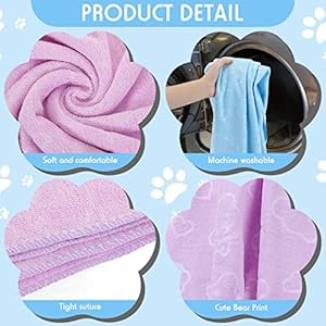 Tudomro 14 pcs extra large dog towels for drying dogs bulk 55 x 28 inch microfiber dog grooming towel absorbent puppy towel quick drying pet shower  bath supplies for medium large dogs cats   cucciolini doodles