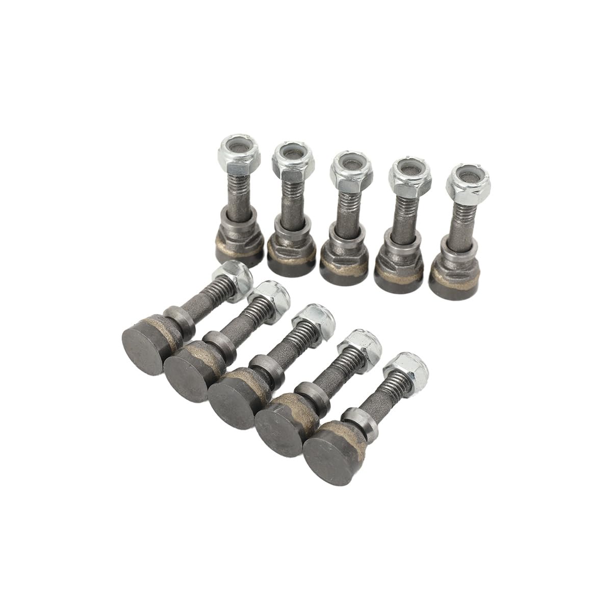 10 Stück Rundmeißel mit 17,5 mm Zahndurchmesser, 500-Serie, Stump Grinder Zähne für Stump Removal, Stump-Schleifzähne aus Legierter Stahl