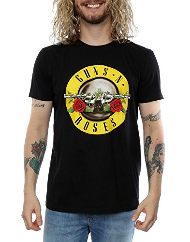 Guns N Roses Hommes Bullet Logo T-Shirt X-Large Noir - Les Beatles, Paul McCartney, John Lennon, RIngo Starr, George Harrison Guns N Roses Hommes Bullet Logo T-Shirt X-Large Noir – Image 5