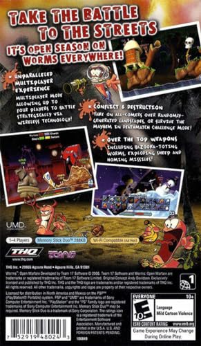 Sony 752919480243 Worms Open Warfare - Sony Psp thumb #1
