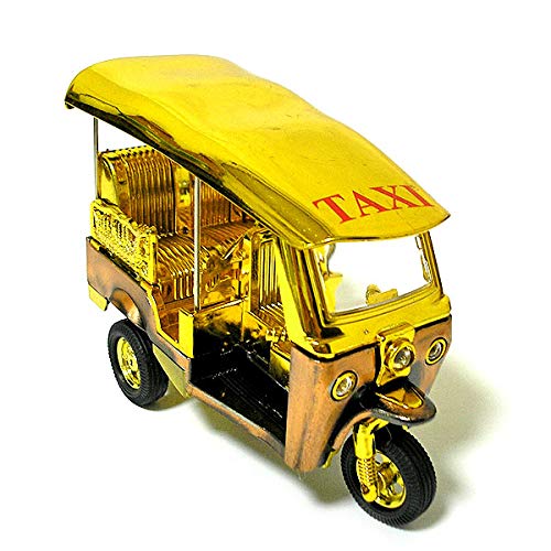 Amazon.co.jp: トゥクトゥク 置物 ゴールド系 12cm【エスニック タイ