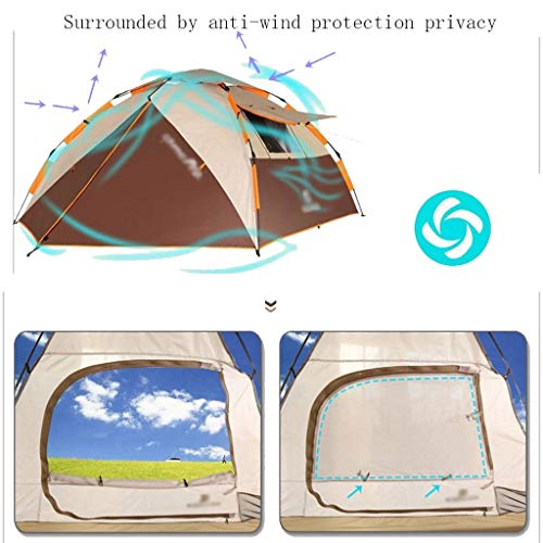 Carpa GeRRiT automática para 3-4 personas resistente a tormentas miniatura 3