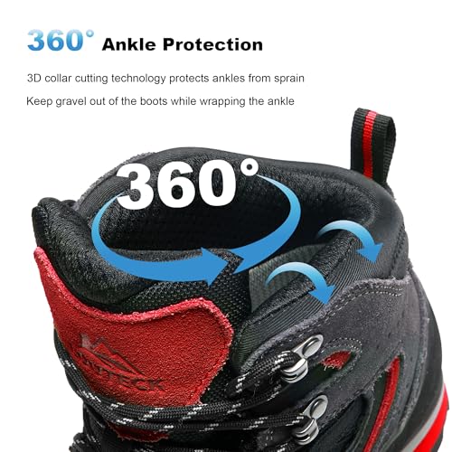 Image of Men's Hiking Boots - Durable and Comfortable Men's Climbing Boots for Rugged Outdoor Adventures, Perfect for Hiking, and Climbing