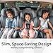 Chicco OneFit ClearTex All-in-One Car Seat, Slim Design, Rear-Facing Seat for Infants 5-40 lbs., Forward-Facing 25-65 lbs., Booster 40-100 lbs., Convertible Car Seat | Obsidian/Black