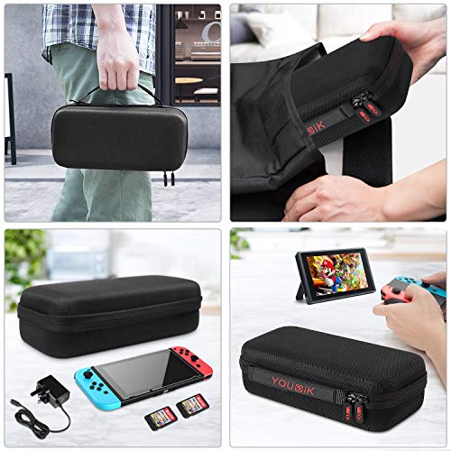 image for Carrying Case for Nintendo Switch with 2 Pack Screen Protector, Younik