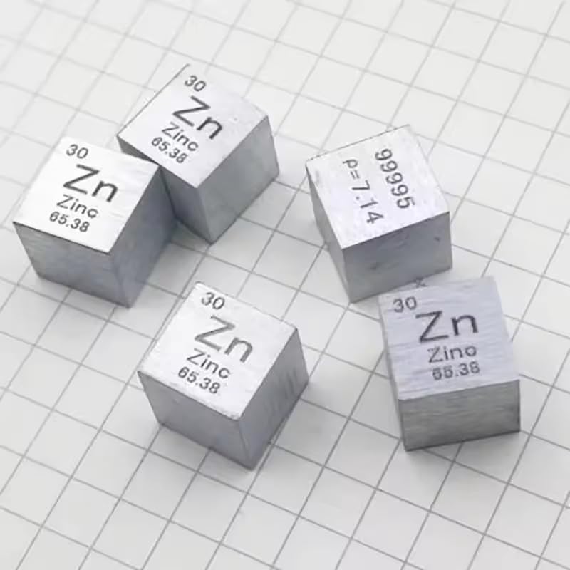 Zinc Metal 10mm 25.4mm 1 Inch Density Cube 99.99% for Element Collection (25.4x25.4x25.4mm 1pc)