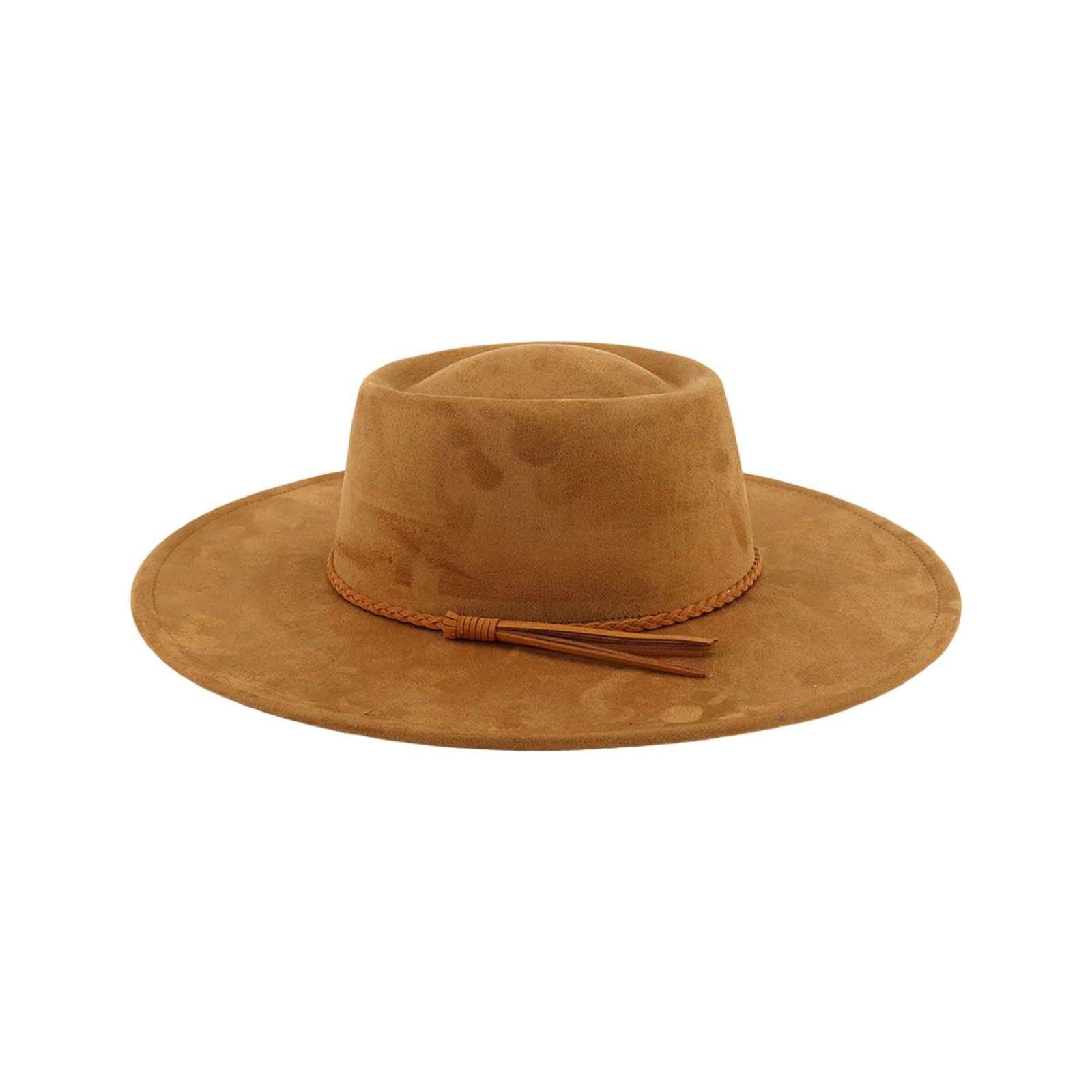 Maxtonser Fedoras Hat Panama Hat Braided Belt Fringe for Women Men Photo Props Western for Men Women Unisex Wear Headwear
