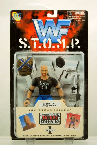 WWE Wrestling WWF S.T.O.M.P. Series 1 Stone Cold Steve Austin Action Figure