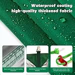 Imperméable Camping Tente Hammock Rain Fly 14.8ft x 11.2ft, Empreinte de tente multifonctionnelle Tarpe légère pour camping, randonnée et refuge de survie (vert, sans Polonais, 15x11FT)