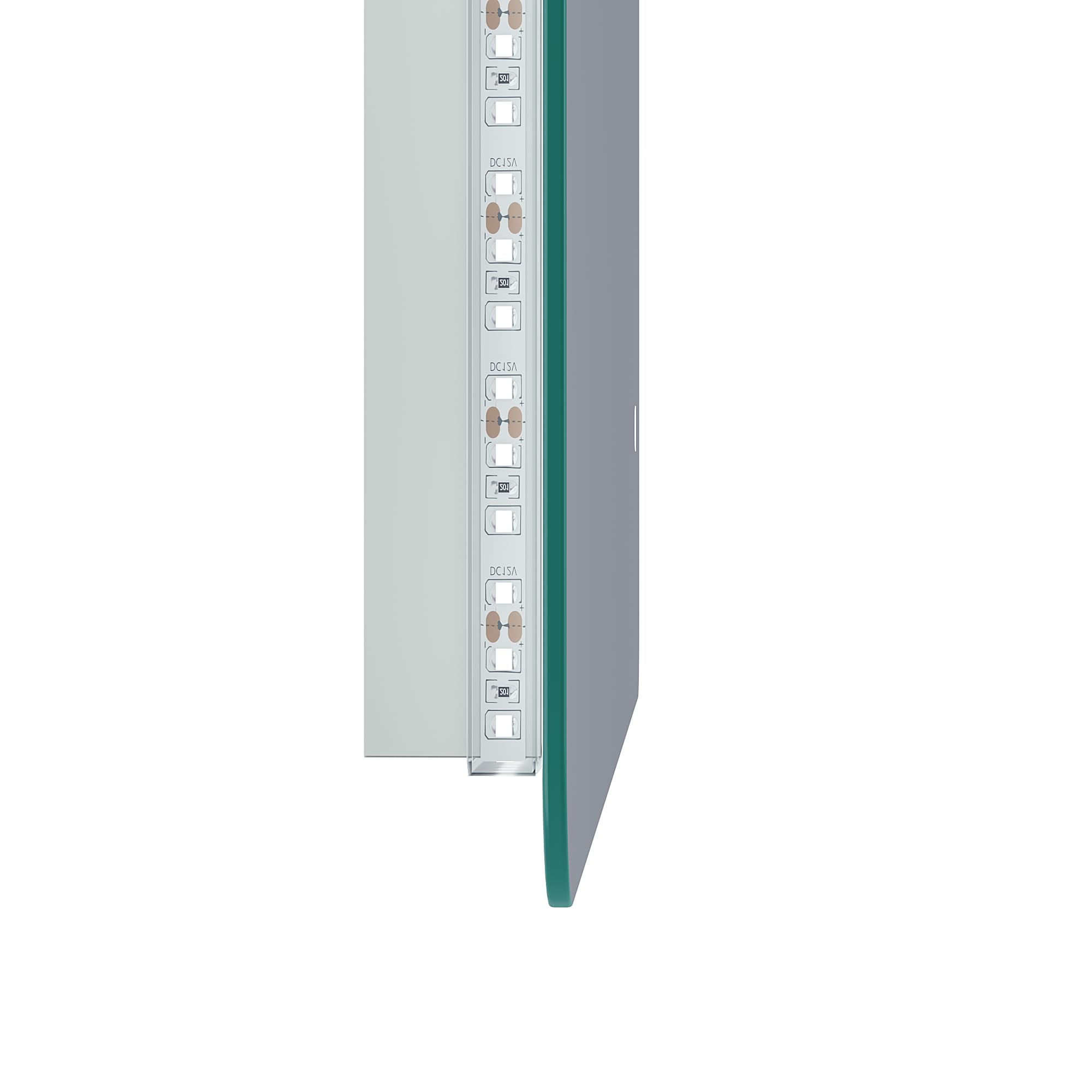 SONNI Specchio da Bagno Illuminato a LED, Specchio da Parete da Bagno 70 x 50cm Moderno, Bianco Freddo Impermeabile IP44 a Risparmio Energetico