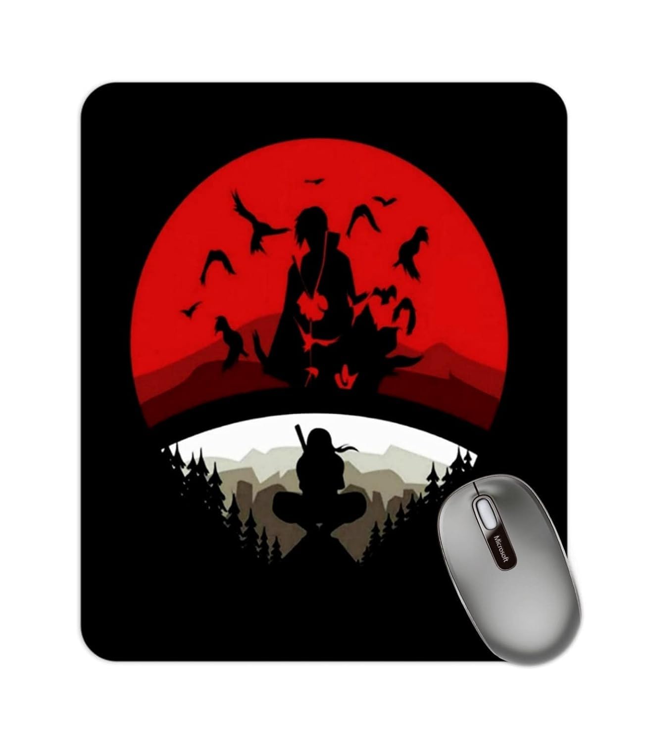 Anime Mouse pad Designer Gaming Mouse Pad for Office Laptop/Computer with Super Soft Non-Slip Rubber Base and Cloth Surface for Silky Touch Rectangle (Naruto Itachi)-image-22