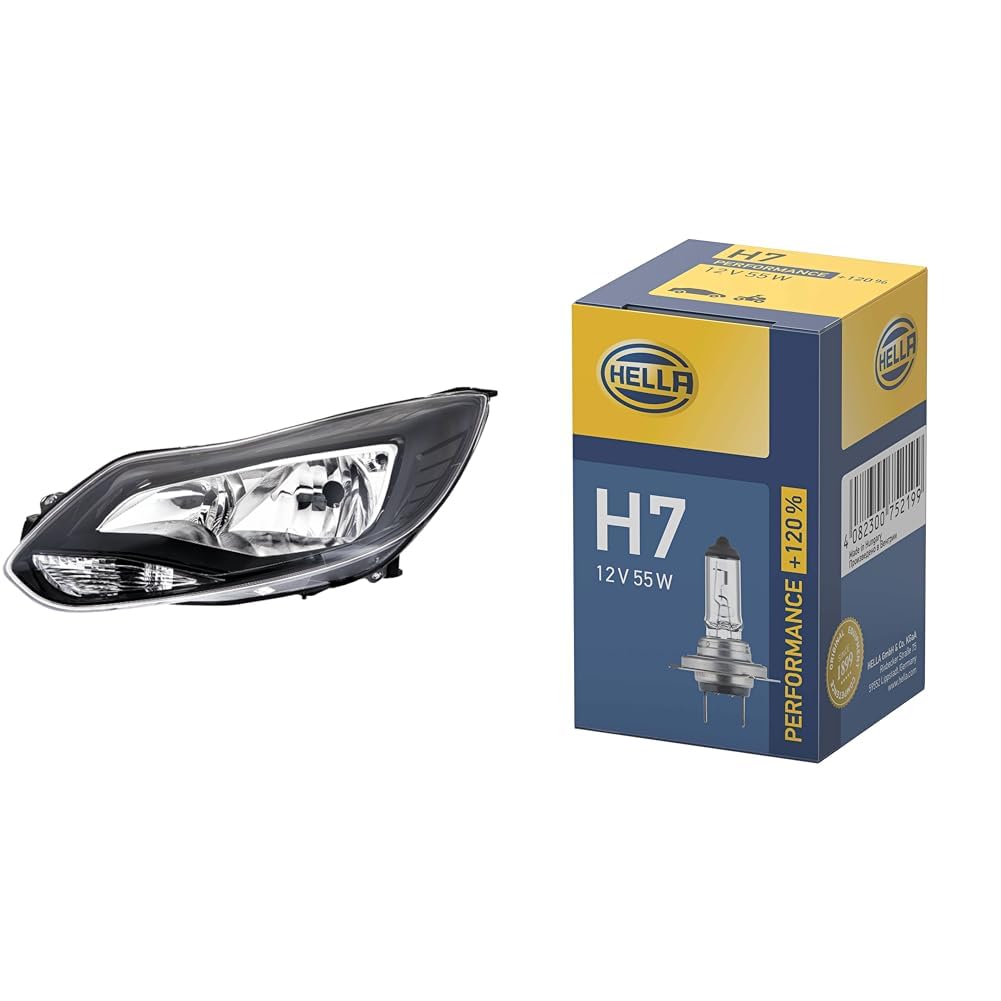 Hella 1EA 354 994-041 Halógena-Faro principal 8GH 223 498-031 Lámpara, H7, 12V, 55W, Tipo de Portalámpara: PX26d, Caja, Cant. 1