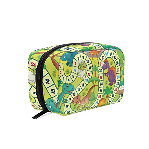 Preisvergleich Produktbild LIUBT Kosmetiktasche mit Cartoon-Dinosaurier-Motiv, für Kinder, Spielzeug, Kosmetiktasche, Reisetasche, Make-up-Tasche, multifunktionaler Organizer für Frauen