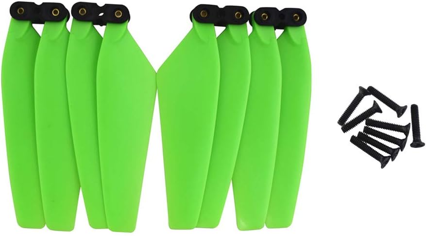 sea jump 4PCS Propeller for MJX Bugs 4W B4W EX3 D88 Folding Quadcopter Aircraft Blades Aerial Photography Brushless Drone Accessories Green