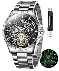 Silver Band Black Dial