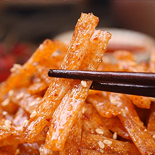 Miniatura 4 de YUYONGTANG 18gFeiwang Hunan tiras picantes 8090 aperitivos nostálgicos tiras picantes rebanadas picantes piel picante, tiras largas de ginseng seda