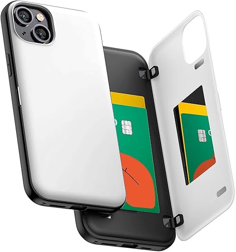 Miniatura 13 de GOOSPERY Parachoques magnético para puerta compatible con iPhone 15, funda con tarjetero, cartera con cierre magnético automático, protector