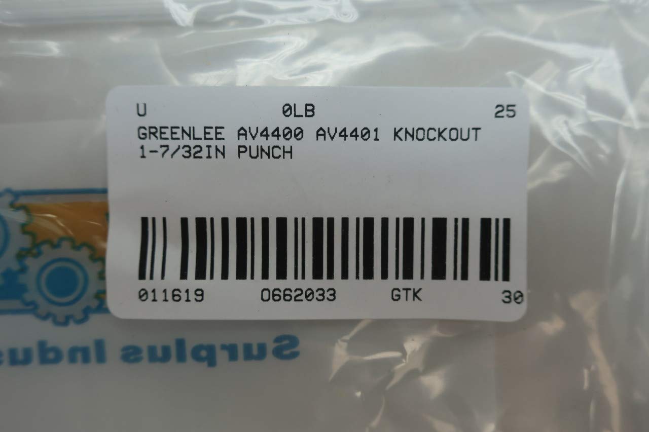 GREENLEE AV4400 AV4401 Knockout Punch 1-7/32IN D662033