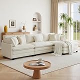 KISLOT 122' Oversized Modular Sectional Sofa,L-Shaped Cloud Couch with Movable...