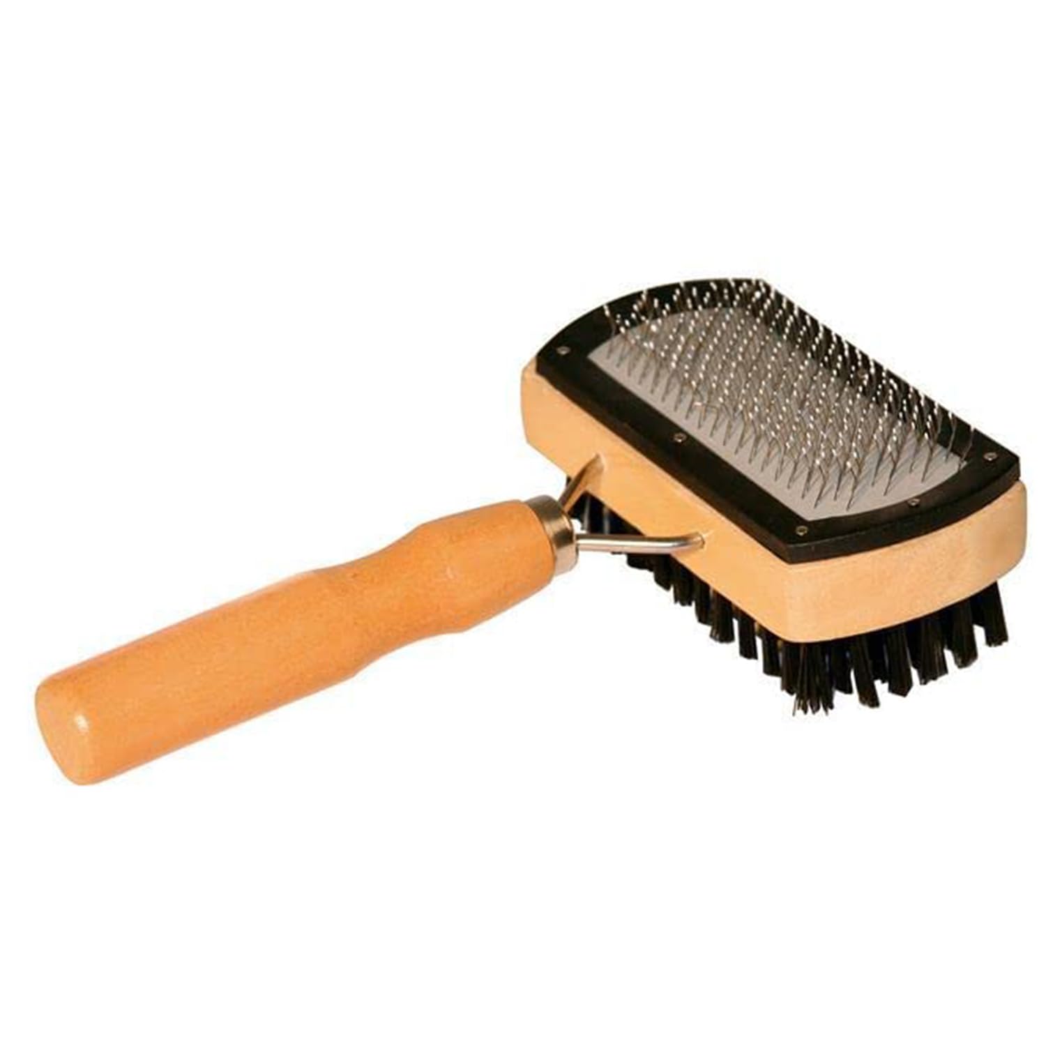 Emily Pets Double Side Pets Brush With Wooden Handle is great for all types of Dogs and Cat Dog, Grooming Kit, Pet Hair Remover Brush (B09P614FJN) Amazon Price History, Amazon Price Tracker