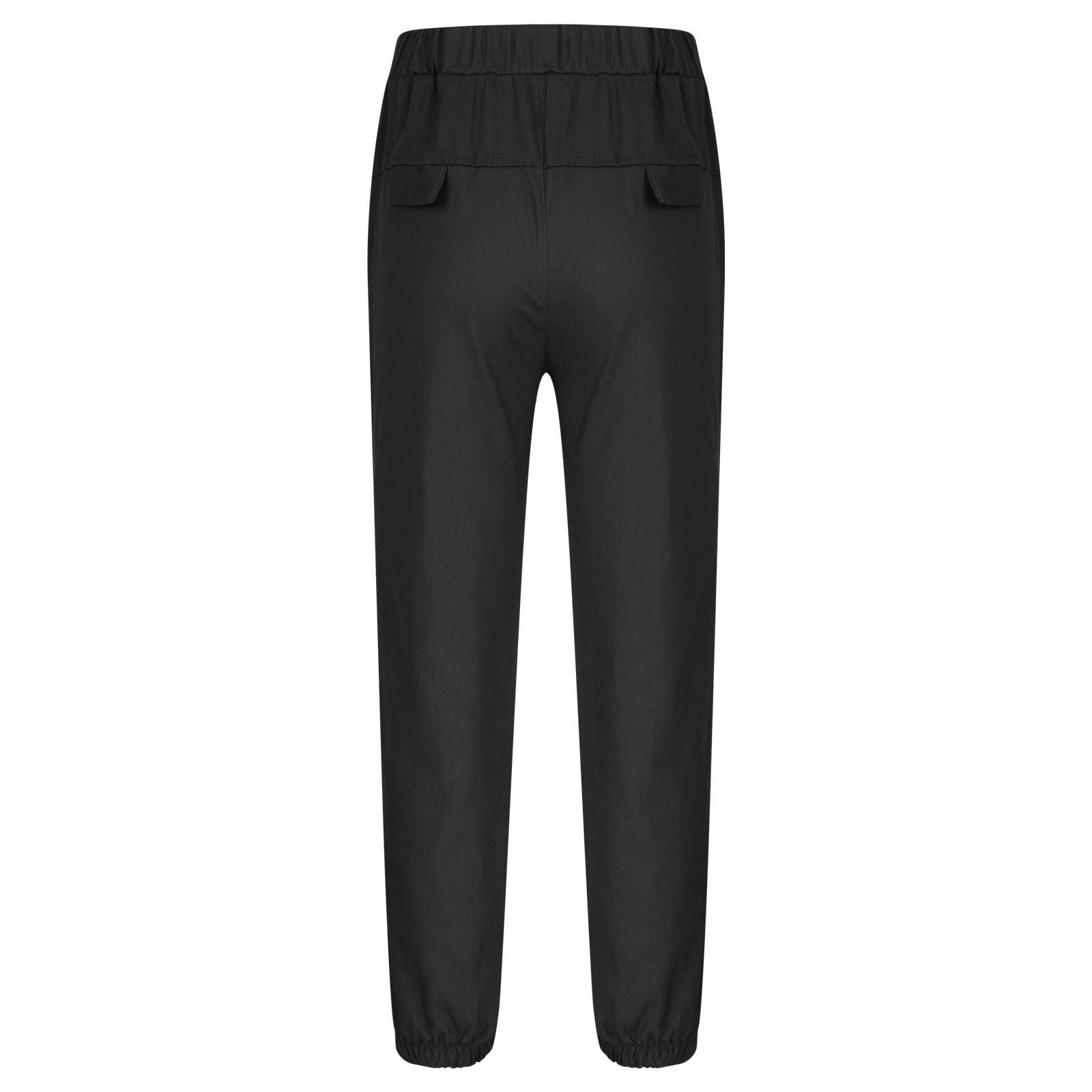 Pantalones de chándal de lino para niños con cordón, cintura elástica, ajuste holgado