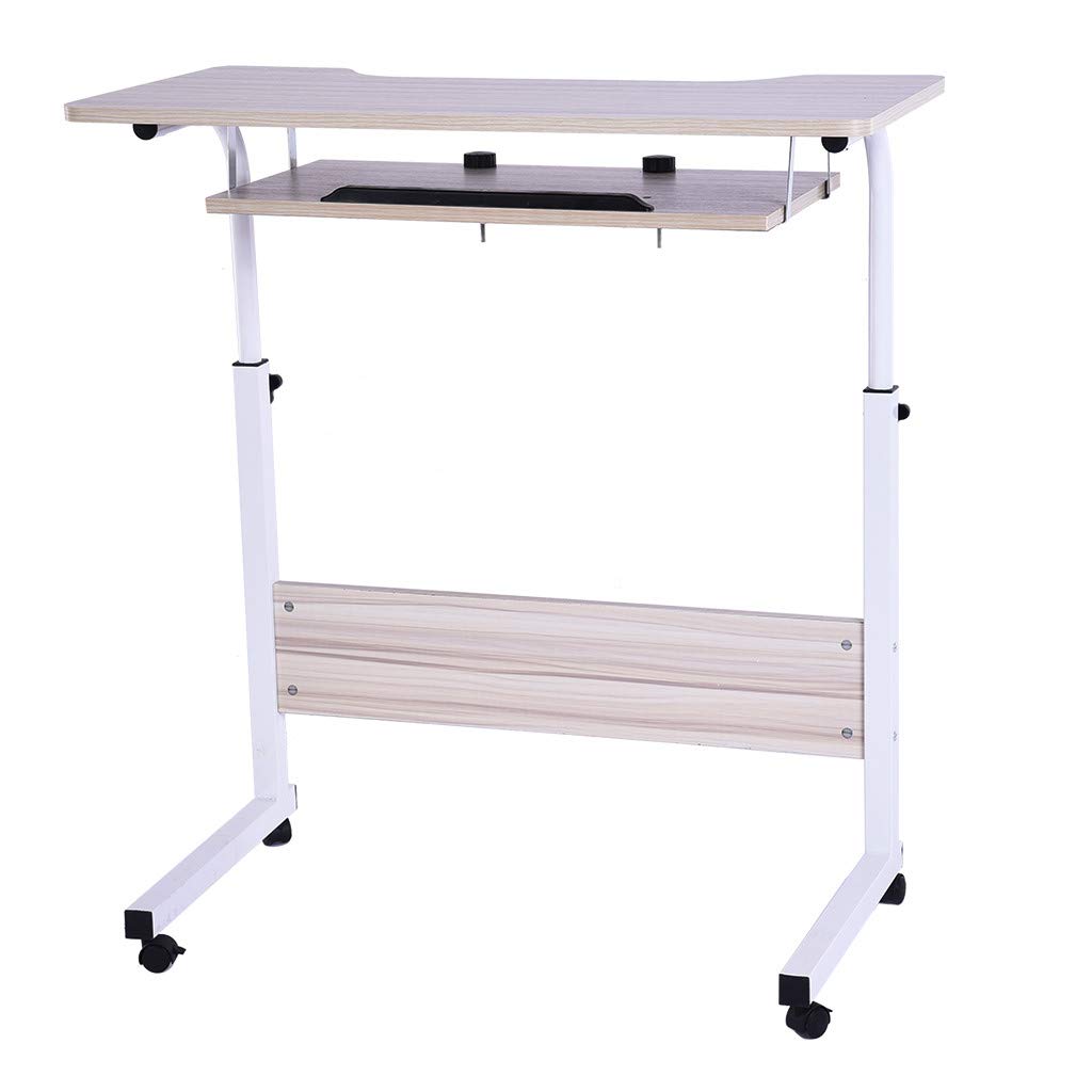 Buy Ellymi Laptop Rolling Cart Table Height Adjustable Mobile Laptop