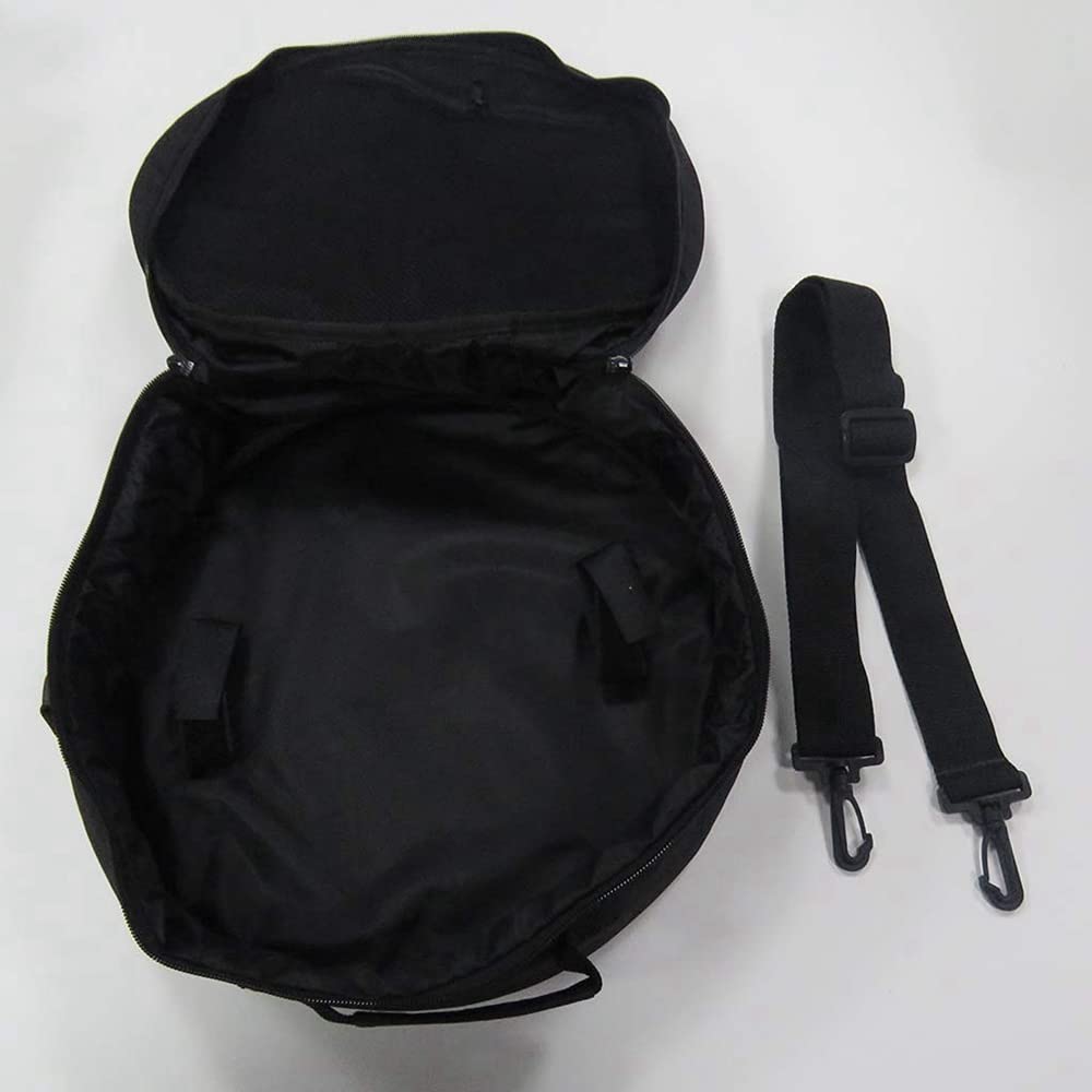 Borsa rotonda per tubo flessibile per immersioni subacquee, pratica subacquea imbottita per regolatore BCD organizer manico nero