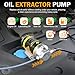 MILADO 12V 100W Electric Oil Change Extractor Pump Set,1-4L/min Fluid Transfer Pump for Engine Oil, Diesel Oil, Transmission Fluid, Gear Oil, Suitable for Boat, Car, Truck, Motorcycle, Lawnmower