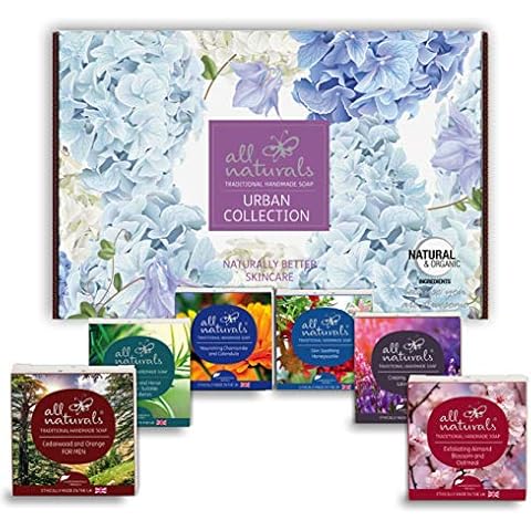 All Naturals, Premium Organic Soap Bars Urban, 600g (6 soaps x 100g), Gifts, Presents Cover