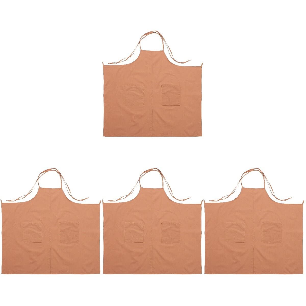 Grembiule da cucina regolabile in cotone, grembiule da negozio di fiori, grembiule decorativo da cuoco, 4 pezzi, Come mostrato, 109X97X0.1CM